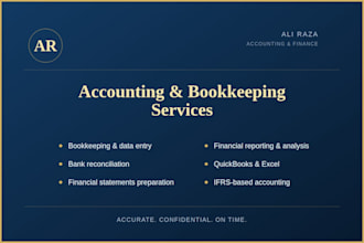 provide bookkeeping, accounting and reporting services