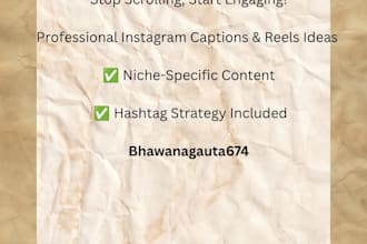 write social media captions and reels