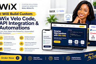build custom wix velo code, api integration and automations