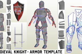 build custom cosplay sewing patterns, eva foam armor templates, cosplay costume