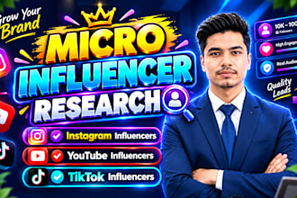 find and manually vet niche micro influencers for your brand