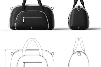 custom duffel bag, messenger bag, laptop bag and fanny pack design