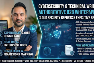 be your cybersecurity writer for technical articles and whitepaper