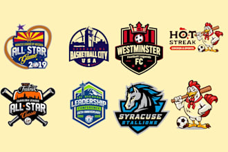 do a professional sports logo and brand