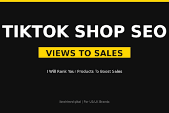 do tiktok shop SEO optimization and product listing audit to boost sales