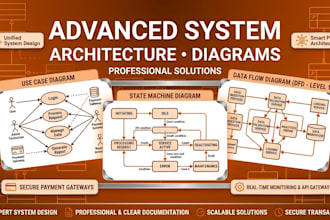 design uml diagrams, erd, dfd and software architecture