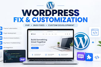 fix and customize your wordpress website