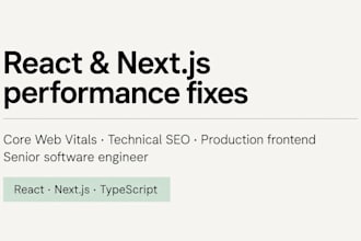 improve your react or nextjs website performance and SEO