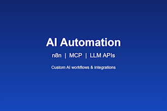 build custom ai automation workflows with n8n, mcp, and llm apis