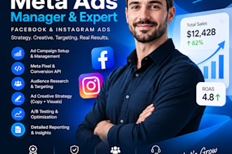 be your certified meta ads manager and ads expert
