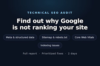 do a technical SEO audit of your website