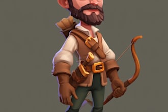 create 2d game character using spine