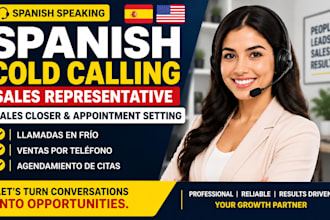 do spanish cold calling sales representative sales closer appointment setting