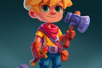 draw 2d game character or 2d game character