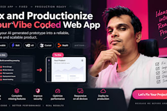 build or fix vibe coded web app