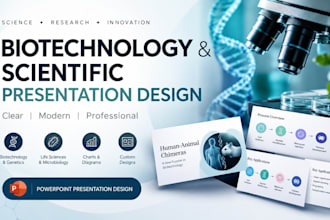 design biotechnology and scientific presentations
