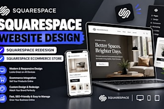 do squarespace website design, squarespace redesign squarespace ecommerce store