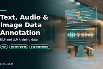 annotate text, audio and image data for nlp and llm training