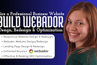 build webador website design website design landing page webador redesign webado