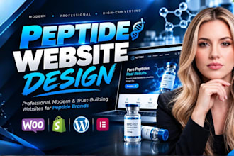 build peptide website research peptide store peptide woocommerce peptide website
