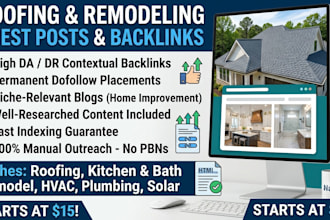 do roofing and remodeling niche guest posts