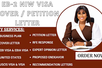 draft your eb2 niw visa petition or cover letter eb1 eb1a united states document