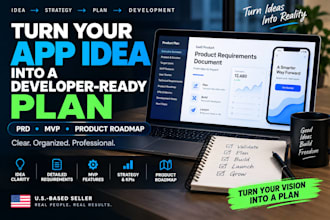 create your product roadmap, prd, mvp and product strategy