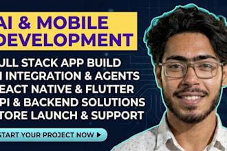do ai mobile app development as professional react native app developer