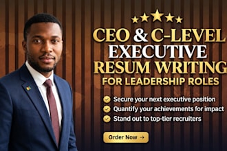 write a ceo and c level executive resume for leadership roles