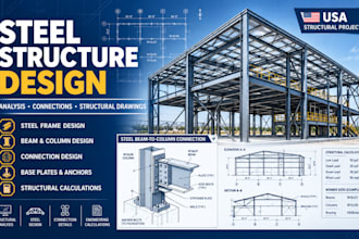 do texas USA steel structure design, analysis connection details