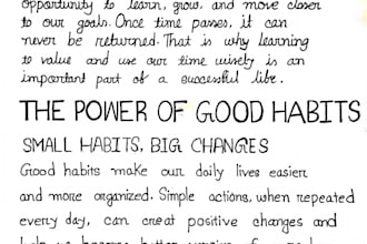 provide neat and readable handwritten notes