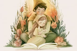 illustrate christian children story book, children story
