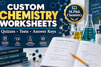 create customised chemistry worksheets quizzes and tests with answer keys