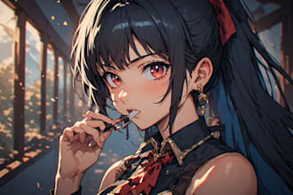 draw anime or manga nsfw and sfw art