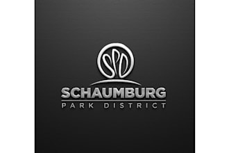design a professional 3d metal gradient logo with a modern business style