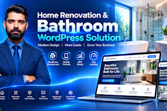 build home renovation and bathroom wordpress website
