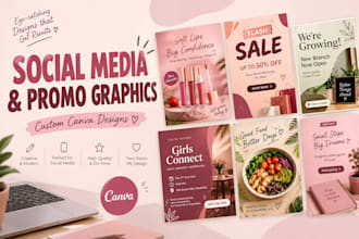 canva social media posts and promotional graphics
