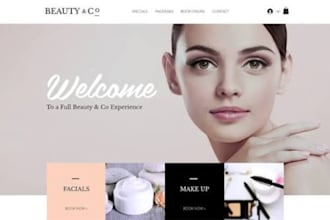 design wix cosmetic website cosmetic brand beauty product service website