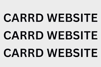 design carrd website, redesign carrd landing page, and carrd co website design