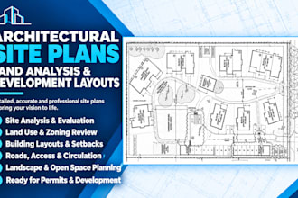 create fl, ca, tx professional site analysis and site planning designs