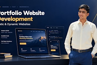 build static or dynamic portfolio websites