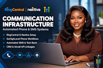 setup ringcentral nextiva quo gohighlevel phone system aircall SMS automation