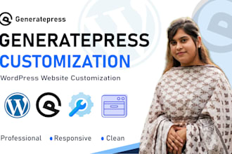 customize your generatepress wordpress theme professionally