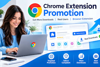 chrome extension promotion, browser extension, chrome download for real users