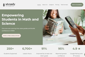 design wix tutoring website private tutor online tutoring service website