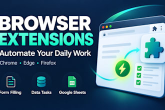 build chrome edge and firefox extensions to automate daily tasks