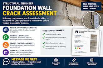 assess your cracked foundation wall and provide a report