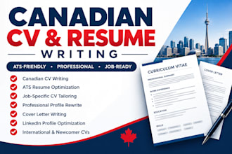write a pro canadian CV for your job application and immigration