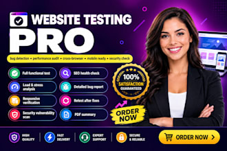 website testing with 30 functional test cases and bug report