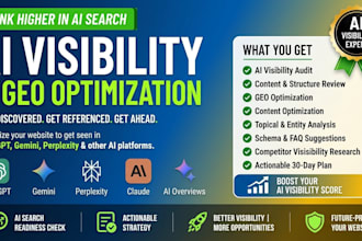 do ai SEO and GEO optimization for better ai visibility score